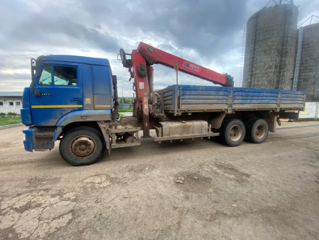 КамАЗ 65117 6x4 Бортовой с КМУ 659000 — Б/У, 2024 г.