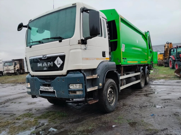 Завод специальной техники GPM на шасси MAN TGS 6x4 Мусоровоз GPM IV 22H25P — Б/У, 2018 г.