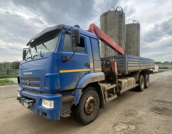 КамАЗ 65117 6x4 Бортовой с КМУ 659000 — Б/У, 2024 г.