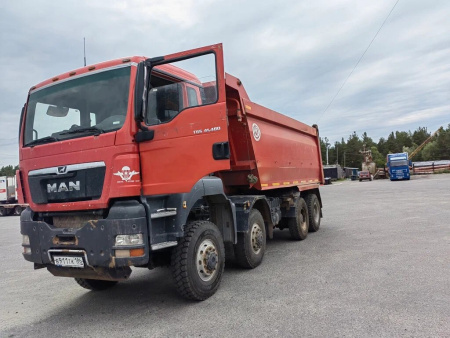 Бецема БЦМ-59 на шасси MAN TGS 8x8 Самосвал — Б/У, 2017 г.