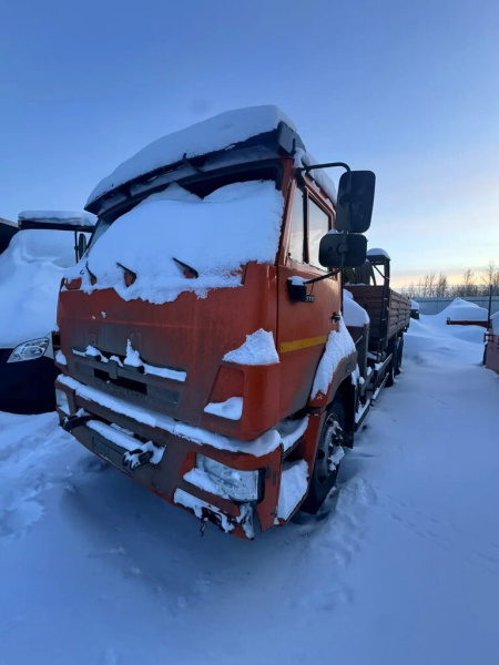 Коммерческие грузовики K3B на шасси КамАЗ 65115 6x4 Бортовой с КМУ 4377B3-10 — Б/У, 2022 г.