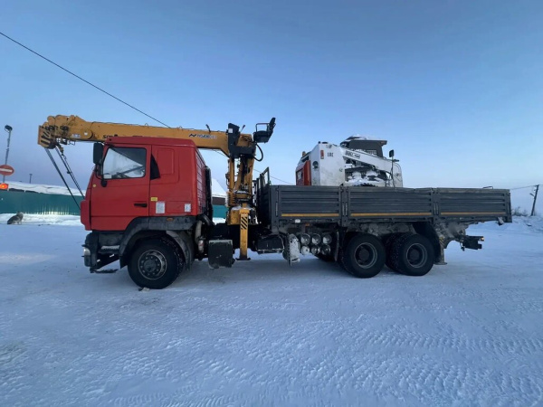 МАЗ 6312 6x4 Бортовой с КМУ 741302 — Б/У, 2023 г.