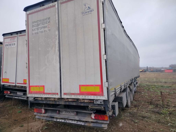 ТОНАР 97882 Полуприцеп шторный — Б/У, 2020 г.