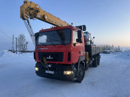 МАЗ 6312 6x4 Бортовой с КМУ 741302 — Б/У, 2023 г.